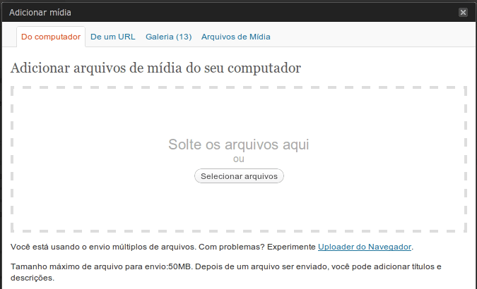 wordpress_gerenciador_de_midia